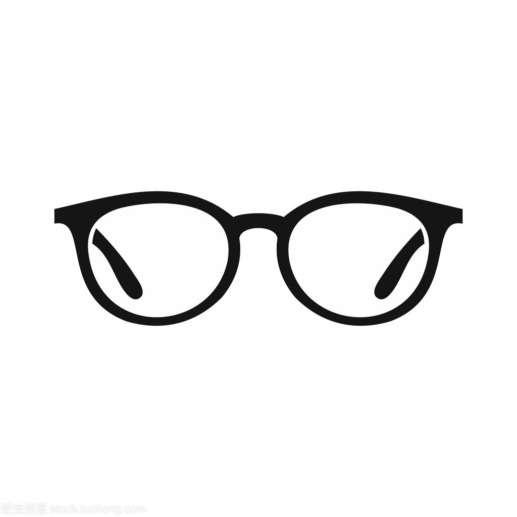 简约风格的眼镜图标设计